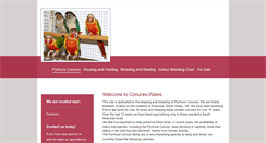 Desktop Screenshot of conures-wales.co.uk